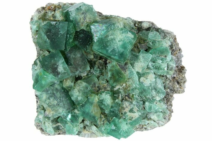 Fluorescent Green Fluorite Cluster - Rogerley Mine, England #184612